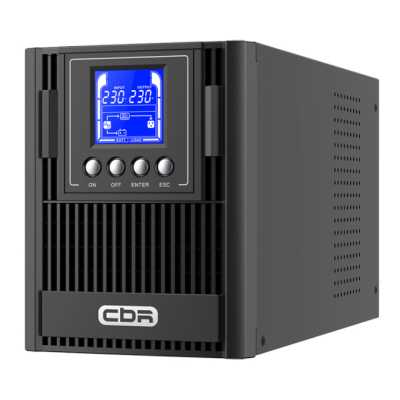 ИБП CBR ESSENCE ESN-1000C [Online 1000 VA / 1000 W, Tower, 4 x C13, LCD, HID-USB, RS232, EPO, SNMP slot] (ESN-1KT-4I-LCHERSC)