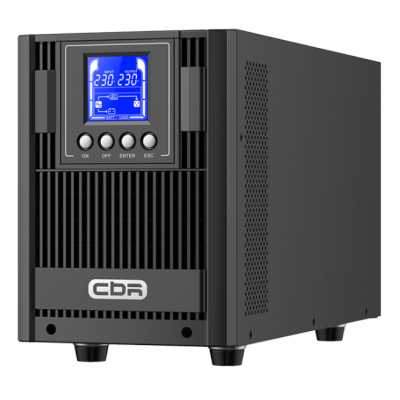 ИБП CBR ESSENCE ESN-1500C [Online 1500 VA / 1500 W, Tower, 6 x C13, LCD, HID-USB, RS232, EPO, SNMP slot] (ESN-1.5KT-6I-LCHERSC)