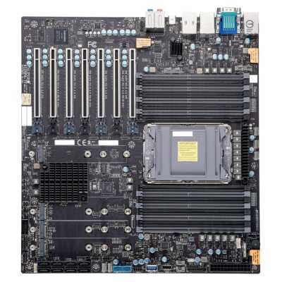 Материнская плата Supermicro X12SPA-TF, LGA4189, Intel C621A, 16xDDR4, 8xSATA, 4xM.2 PCIe 4.0 x4, 7xPCIe 4.0 x16, 1xVGA, 1x 10GbE LAN, 1x 1GbE LAN, 2xUSB 3.2 Gen2, 4xUSB 3.2 Gen1, 1xCOM, 7.1, E-ATX