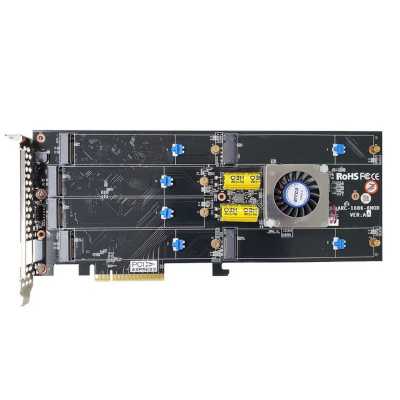Контроллер RAID Areca ARC-1686-6NOD PCIe 4.0 x8 Full Height, 6 x M.2 Connector, Tri-mode interface at each M.2 bays - 12Gb/s SAS/SATA / Gen 4.0 PCIe (NVMe), RAID 0,1,10,JBOD, Hold-up Supercapacitor Onboard, RTL