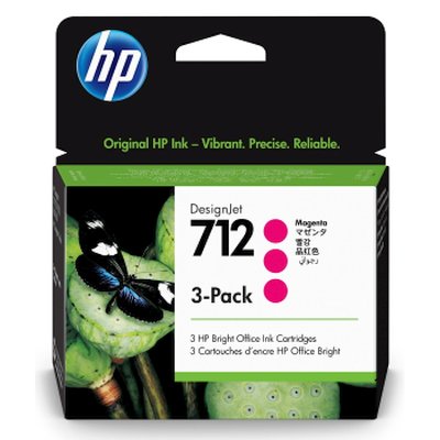 Картридж струйный HP 712 3ED78A пурпурный x3упак. (29мл) для HP DJ Т230/630