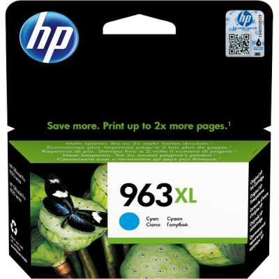 Картридж струйный HP 963XL 3JA27AE голубой увеличенной емкости (1600 стр) для HP OfficeJet Pro 9010, 9013, 9020, 9023