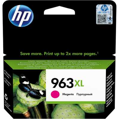 Картридж струйный HP 963XL 3JA28AE пурпурный увеличенной емкости (1600 стр) для HP OfficeJet Pro 901x/902x