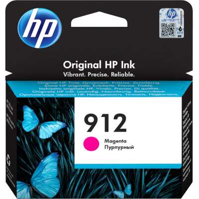 Картридж струйный HP 912 3YL78AE пурпурный (315стр.) для HP OfficeJet 801x/802x