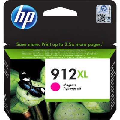 Картридж струйный HP 912XL 3YL82AE пурпурный (825 стр.) для HP OfficeJet 801x/802x