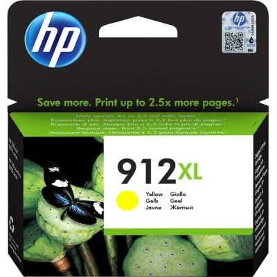 Картридж струйный HP 912XL 3YL83AE желтый увеличенной емкости (825 стр) для HP OfficeJet 801x, 802x