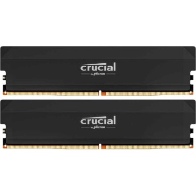 Оперативная память Crucial, DDR5, 32GB (2x16GB), 6000 MHz, CL36, с радиатором, черный