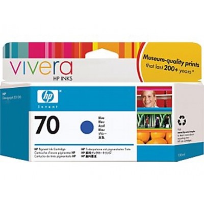 Картридж/ HP 70 130-ml Blue Ink Cartridge