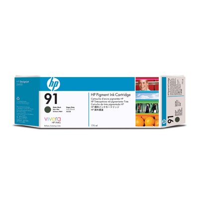 Картридж HP 91 струйный черный матовый (775 мл)