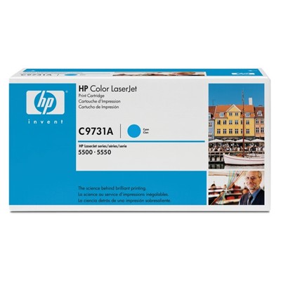 Картридж лазерный HP C9731A голубой для LJ 5500 12000 стр.